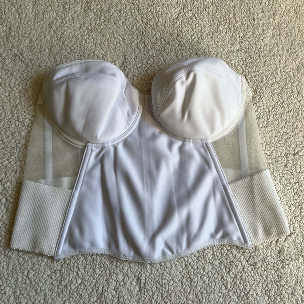 Merry Modes White Bustier Bra